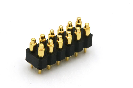 12V Spring Loaded Pogo Pin Connector 12 Pin Contact Pin Connector Customized