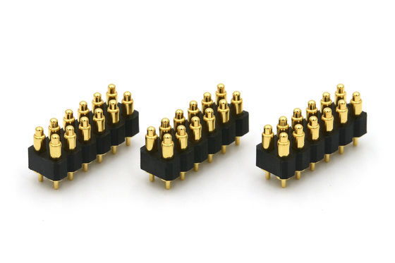12V Spring Loaded Pogo Pin Connector 12 Pin Contact Pin Connector Customized