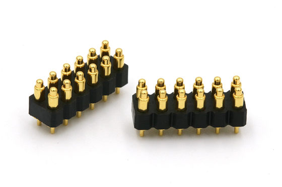 12V Spring Loaded Pogo Pin Connector 12 Pin Contact Pin Connector Customized
