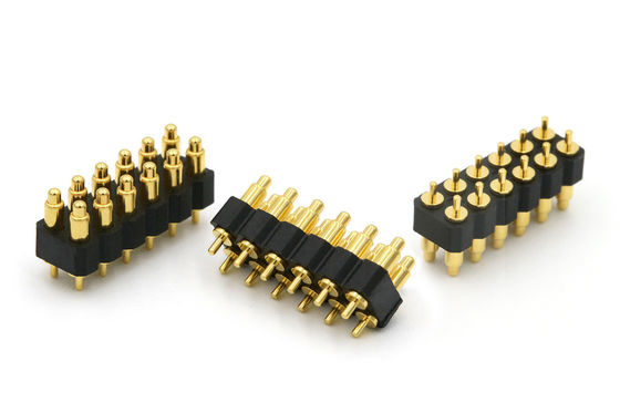 12V Spring Loaded Pogo Pin Connector 12 Pin Contact Pin Connector Customized