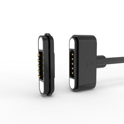 12V 3A 5 Pin Magnetic Charging Cable 2.2mm Pitch Pogo Pin USB Connector With Data Sync
