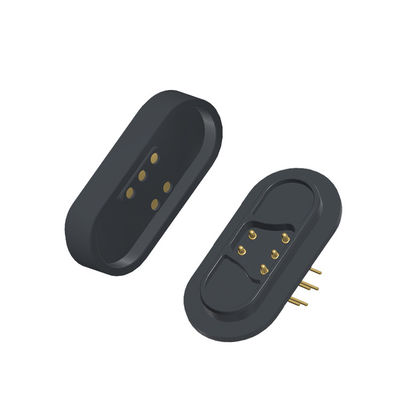 DIP 5 Pin Pogo Connector Black Right Angle Pogo Pin Connector 12V