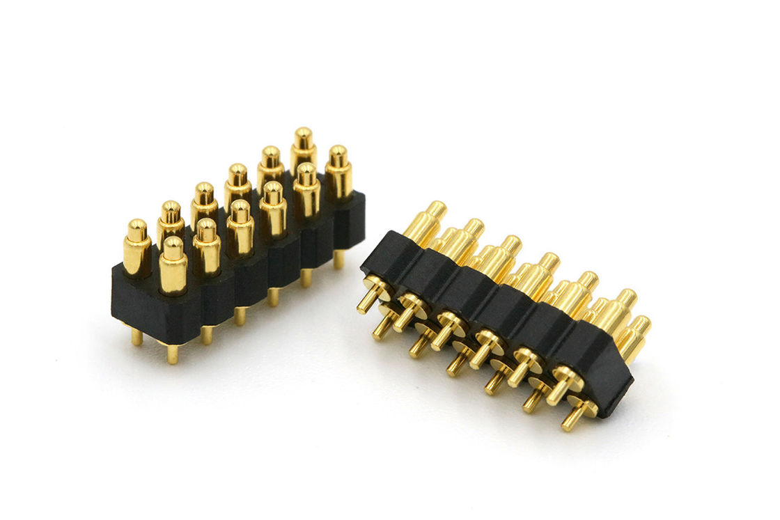 12V Spring Loaded Pogo Pin Connector 12 Pin Contact Pin Connector Customized